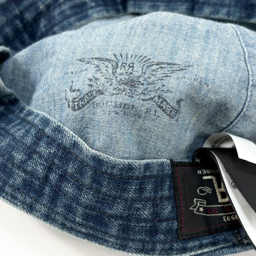 美品 RRL DENIM NEWSBOY CAP デニム ニュースボーイキャップ
