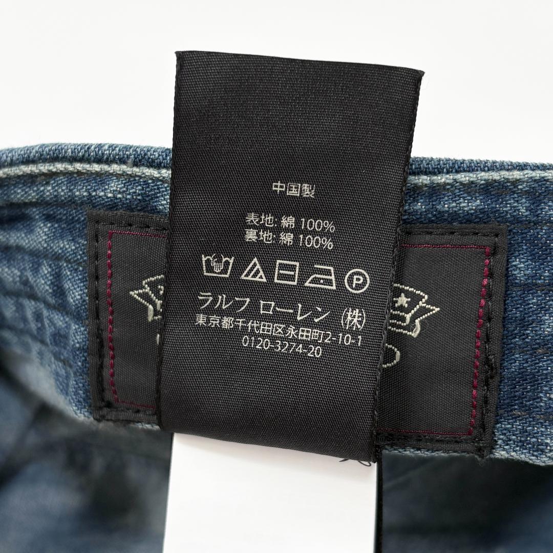 美品 RRL DENIM NEWSBOY CAP デニム ニュースボーイキャップ