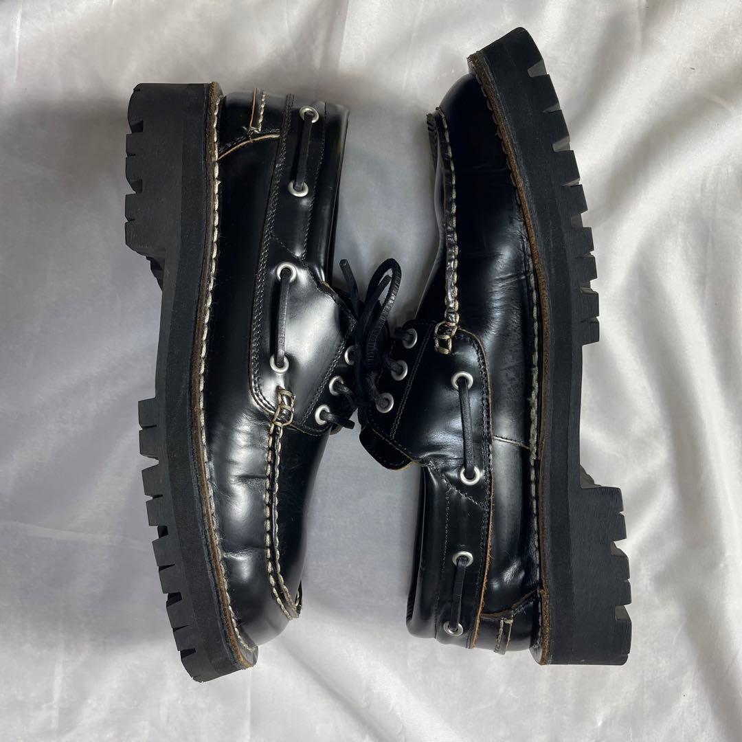 camper lab eki スクエア トゥ レザー シューズ