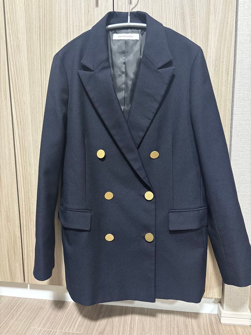 【ブラクトメント】 ダブルブレストテーラードジャケット 36
