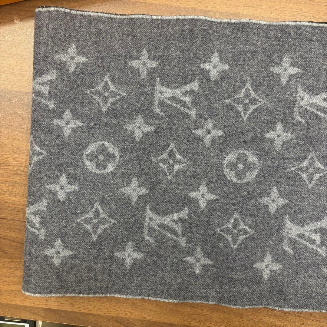 ルイヴィトン エシャルプ・ピエ ドゥ プー M76248 メンズ マフラー