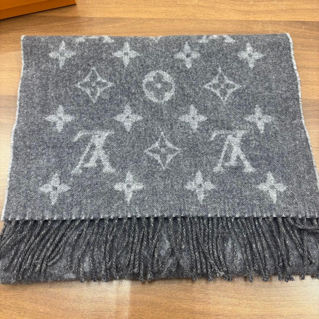 ルイヴィトン エシャルプ・ピエ ドゥ プー M76248 メンズ マフラー