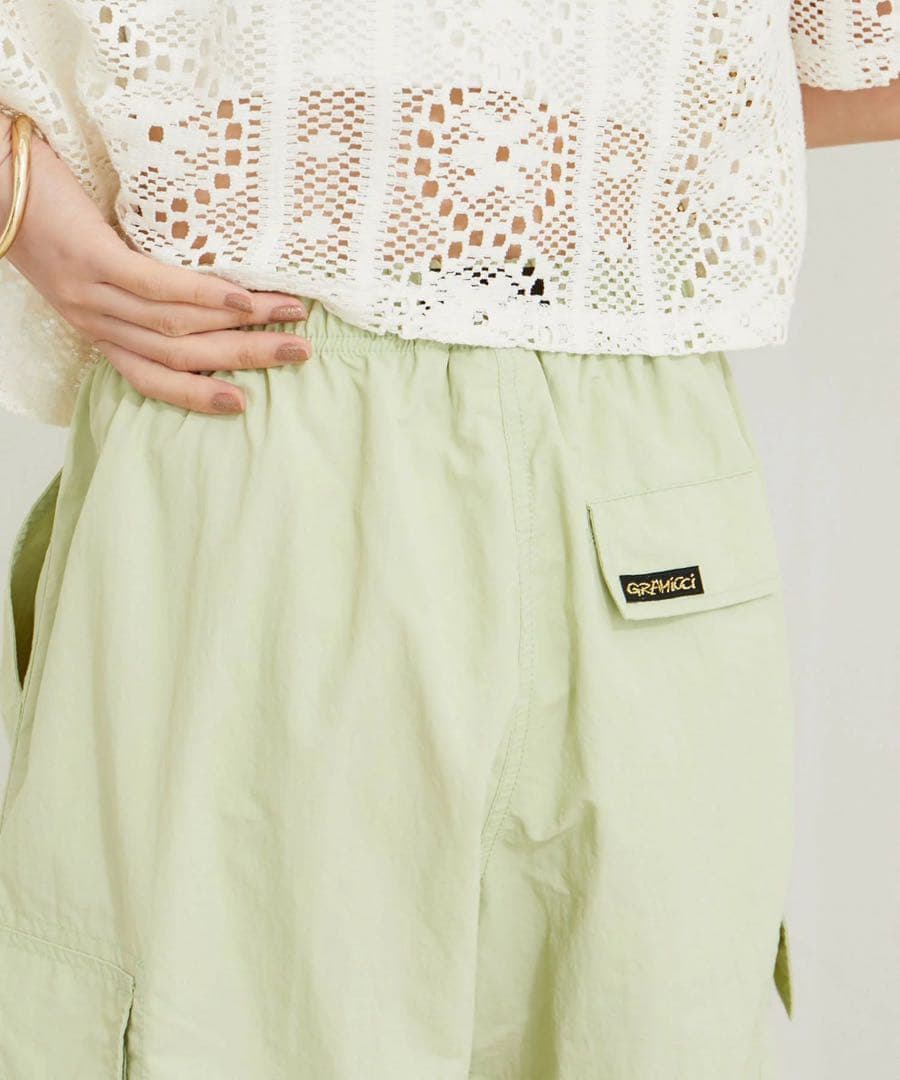 新品！未使用！GRAMICCIグラミチVIS別注ビッグポケットカーゴPT 黄緑S