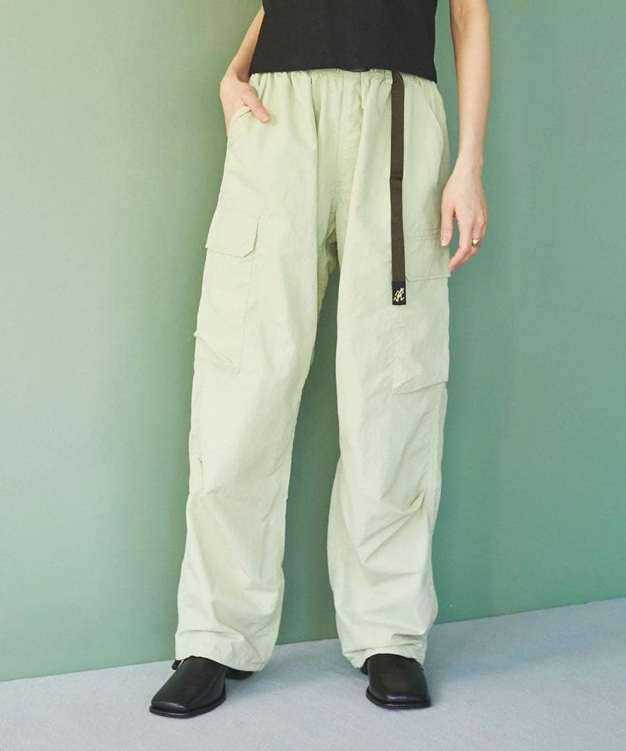 新品！未使用！GRAMICCIグラミチVIS別注ビッグポケットカーゴPT 黄緑S