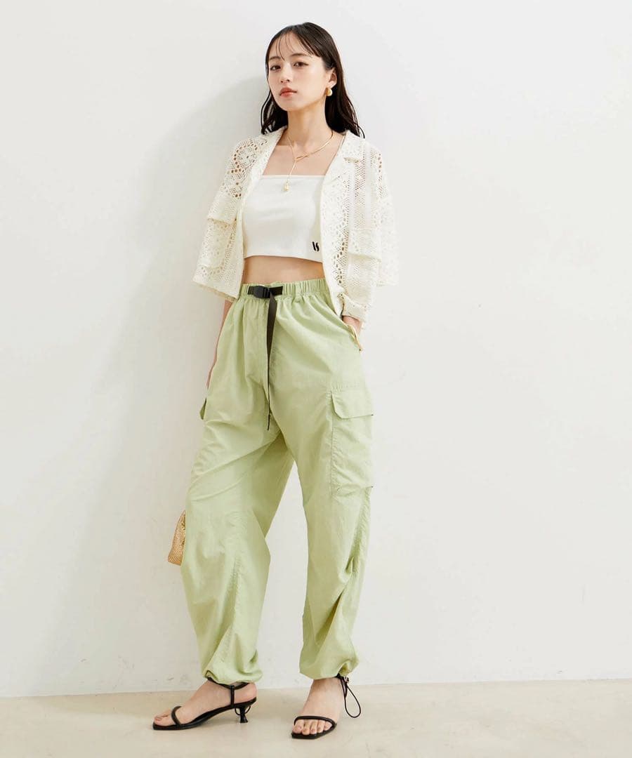 新品！未使用！GRAMICCIグラミチVIS別注ビッグポケットカーゴPT 黄緑S