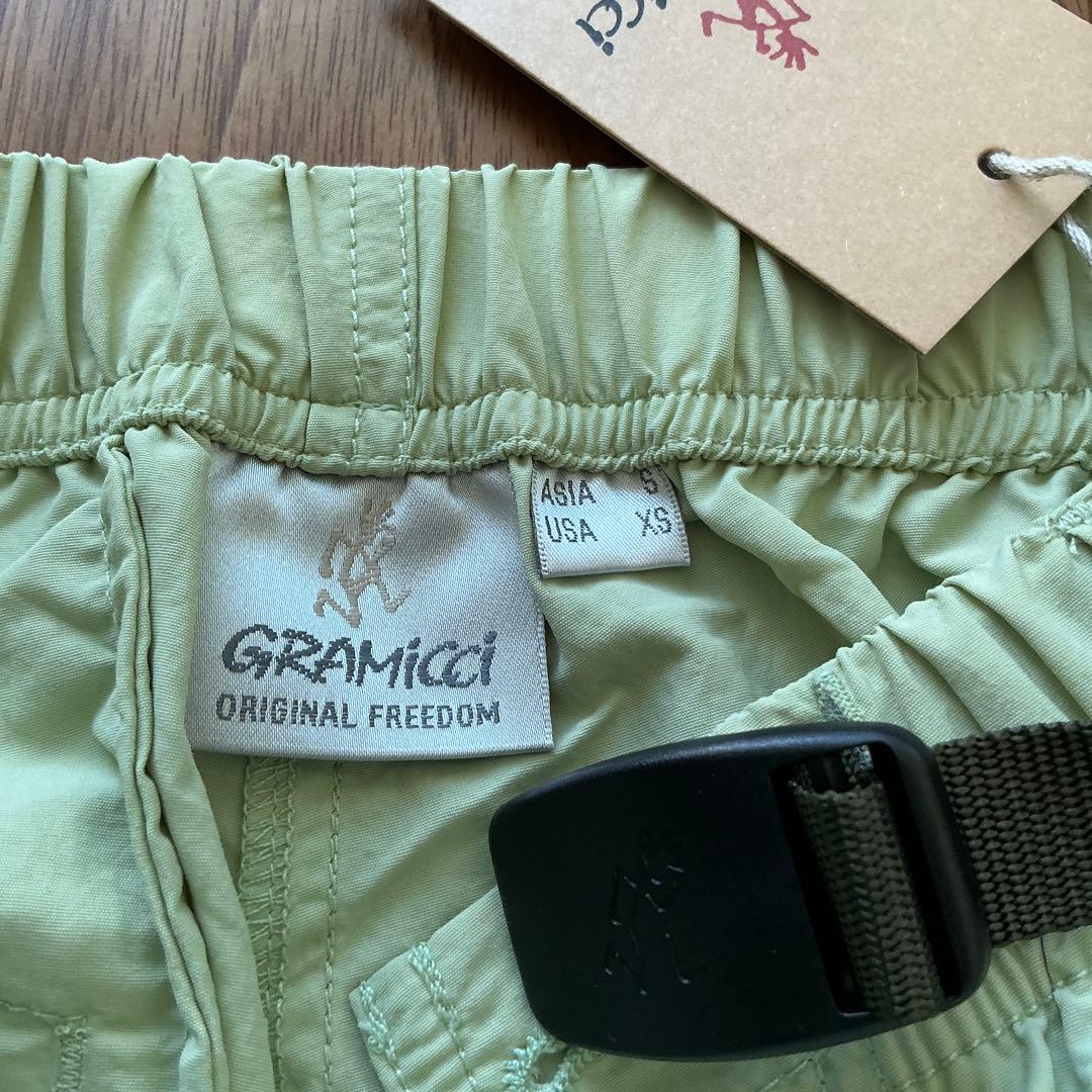 新品！未使用！GRAMICCIグラミチVIS別注ビッグポケットカーゴPT 黄緑S