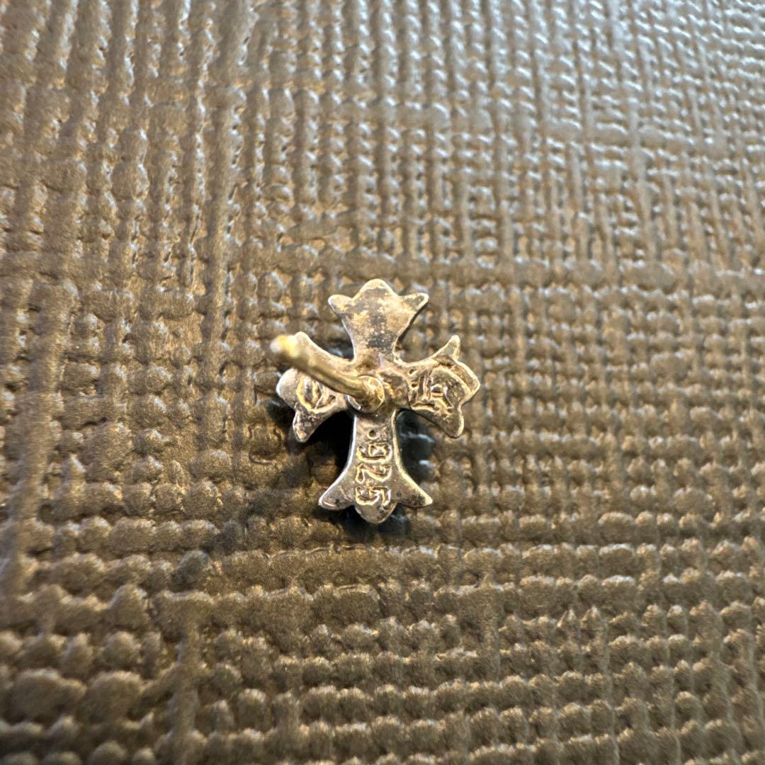 クロムハーツシルバー925 クロスモチーフ ピアス(片耳用)