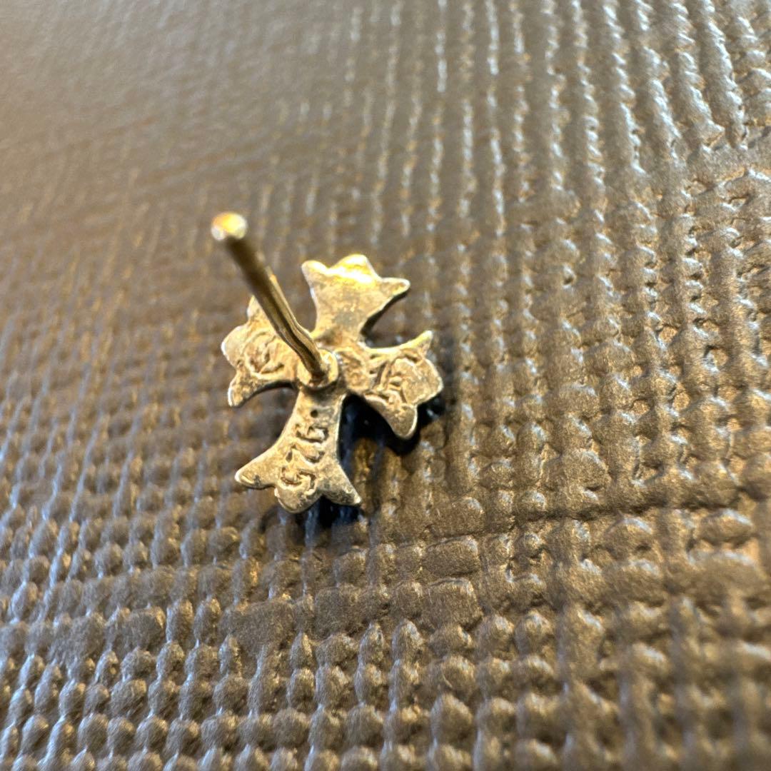 クロムハーツシルバー925 クロスモチーフ ピアス(片耳用)