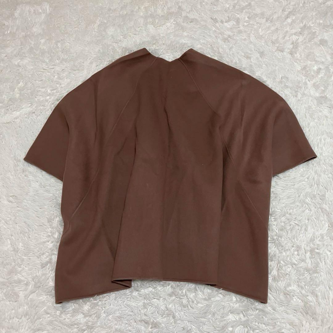 セオリーリュクス ２１AW ケープ ポンチョ カシミヤ ピンクベージュ 38