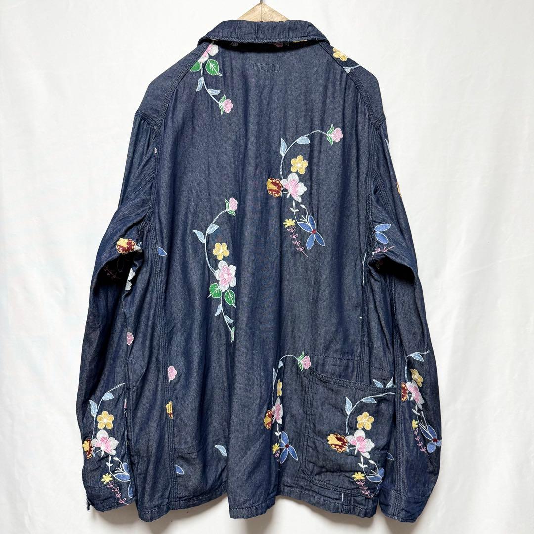 ⚫︎Lサイズ！ENGINEERED GARMENTS デニムフローラルカバーオール
