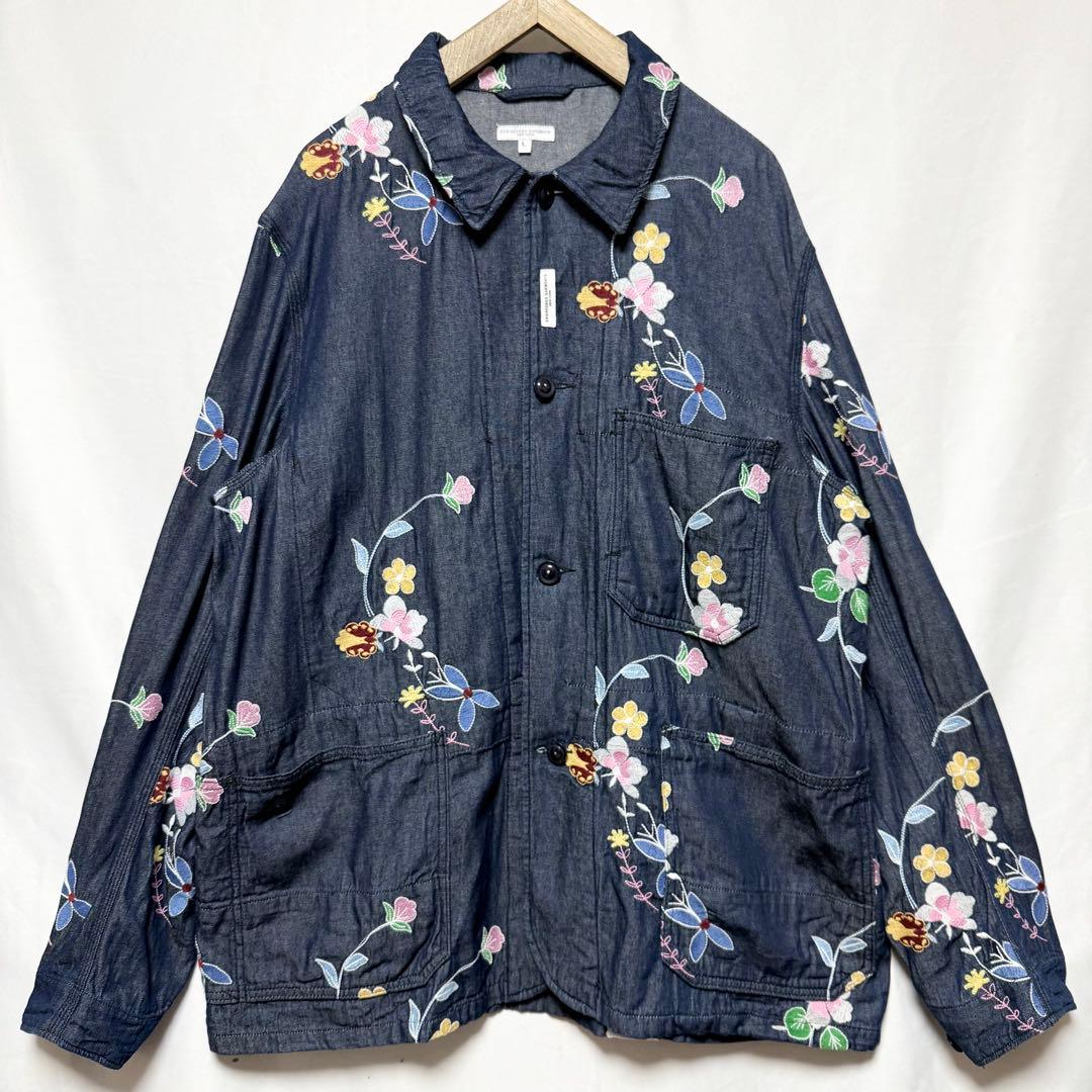 ⚫︎Lサイズ！ENGINEERED GARMENTS デニムフローラルカバーオール