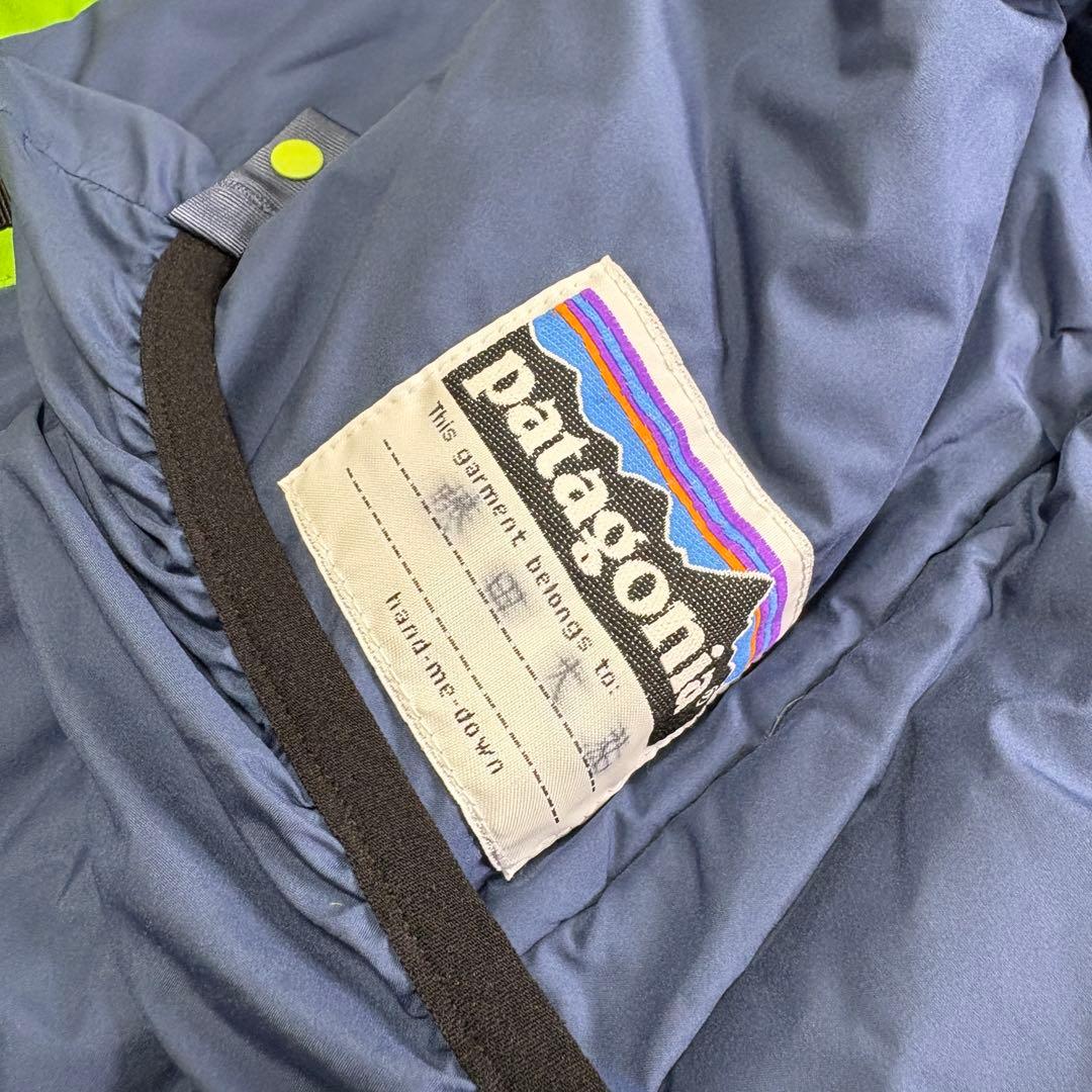 パタゴニアPatagoniaスキーウェアボーイズXL(14)グリーン系ネイビー系