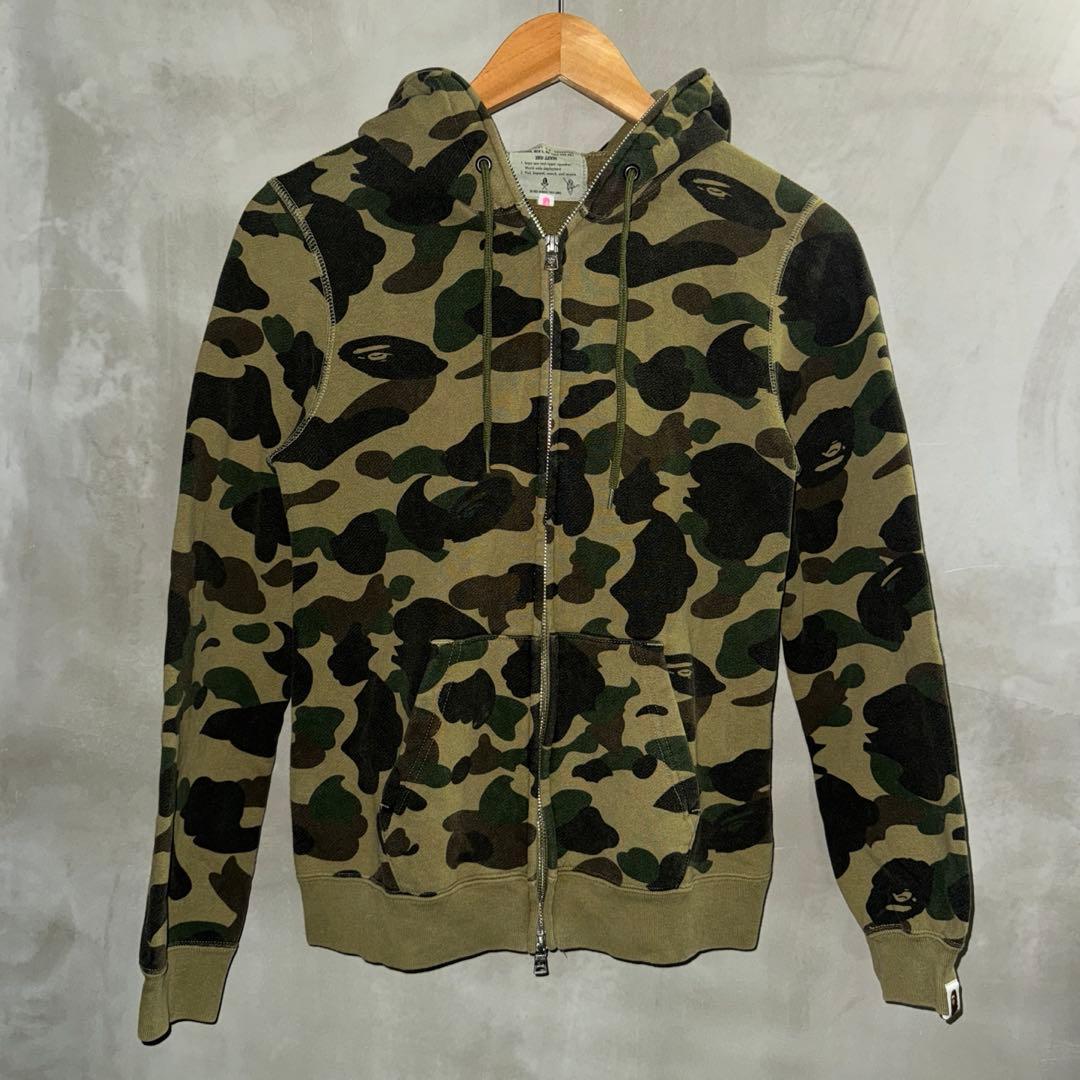 トップス a bathing ape 1st camo zip hoodie
