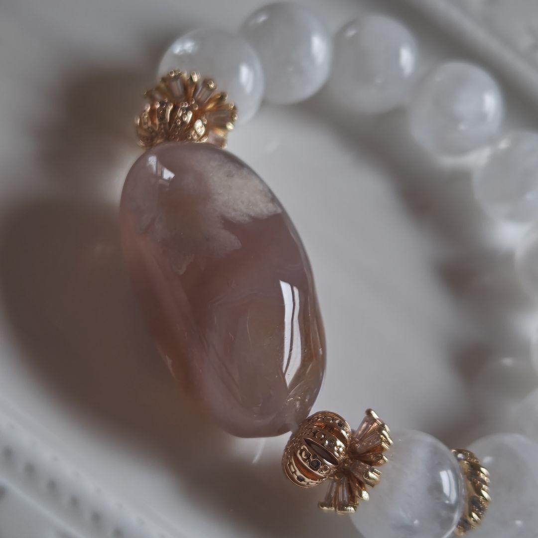 高品質！特大グレー桜瑪瑙どんころ　ホワイトガーデン