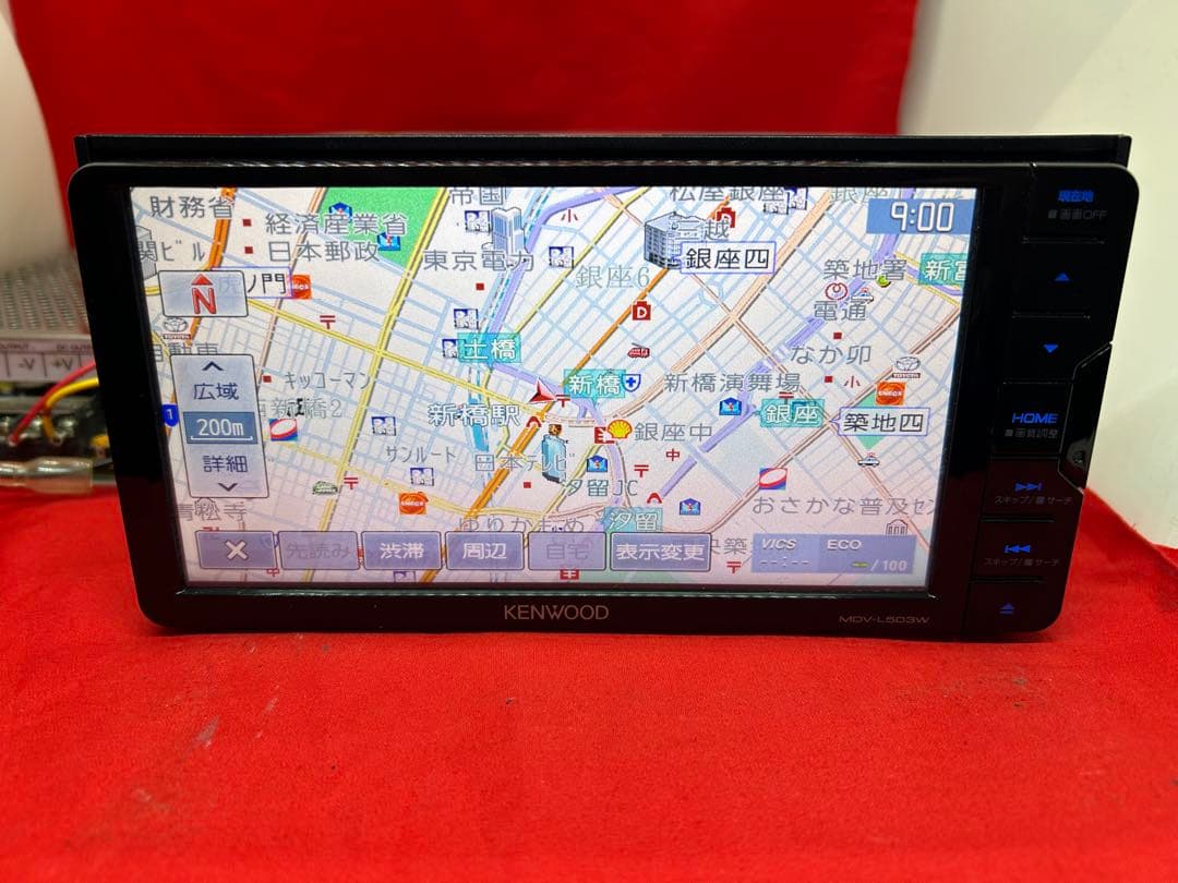 ⭐︎美品⭐︎KENWOOD フルセグMDV-L503W 最新地図　新品バックカメラ付