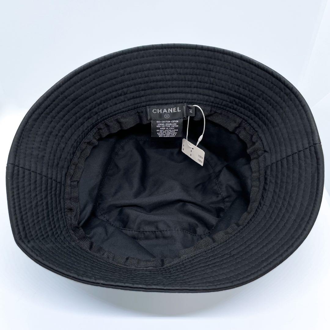 新品同様/タグ付き✨シャネル 2021モデル ココマークロゴ バケットハット 黒