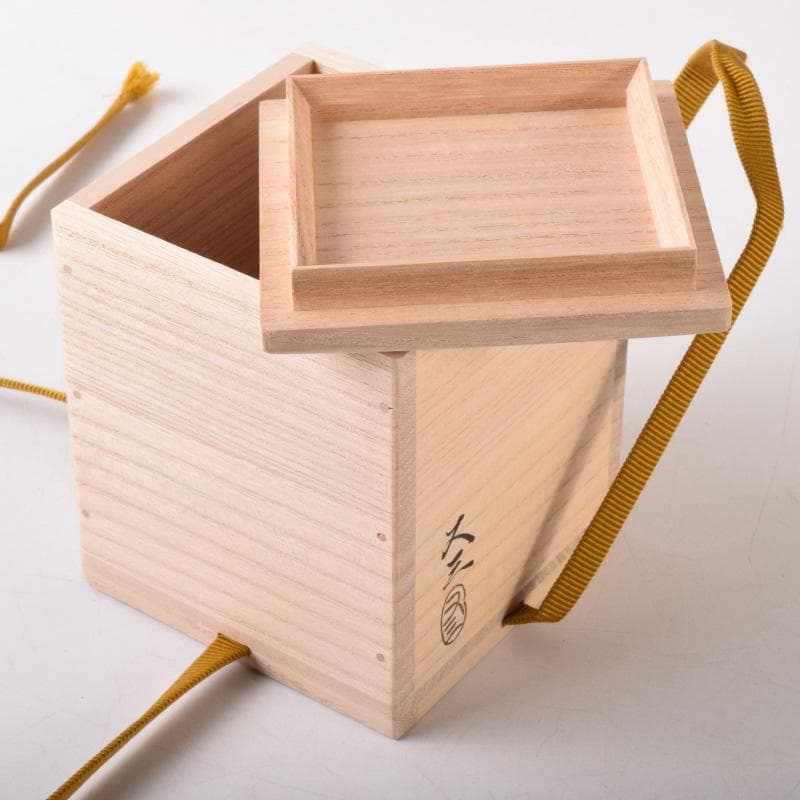 マル　茶道具　山中塗　中村宗悦作　真塗曲　雪吹棗　共布共箱　V　7456