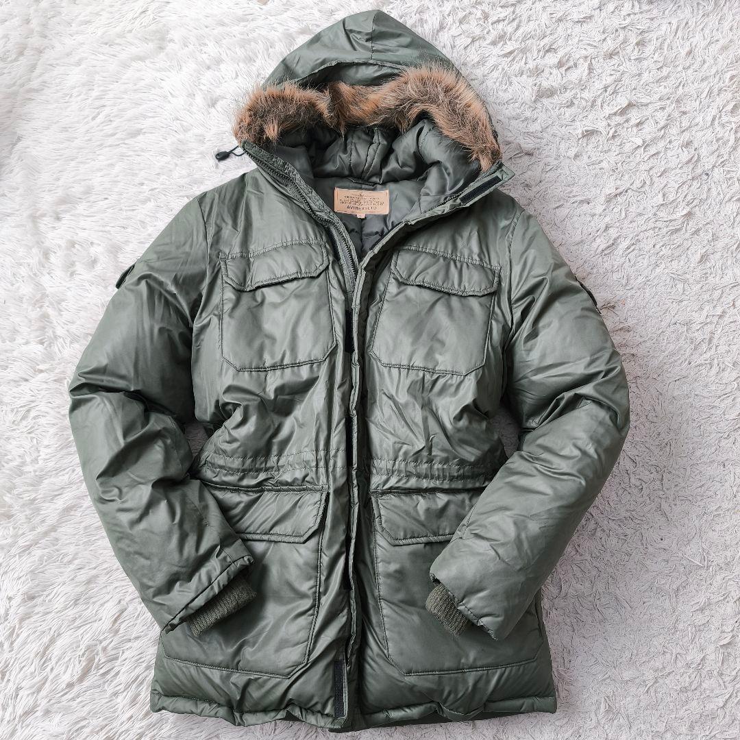 【高級◎ 極暖】アヴィレックス ダウンジャケット N-3B ファー L
