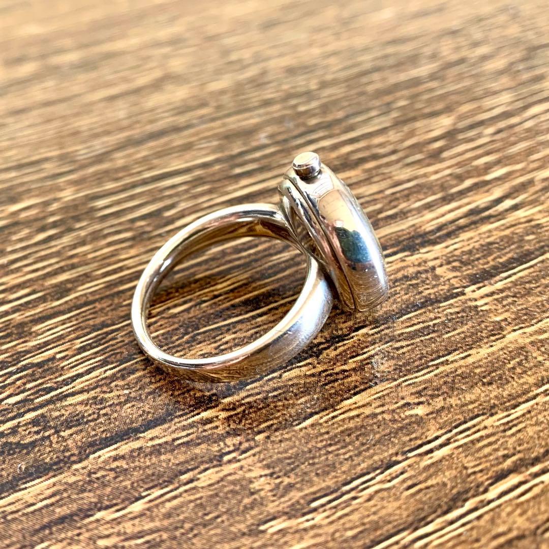 4℃・銀製リングウォッチ 指輪時計