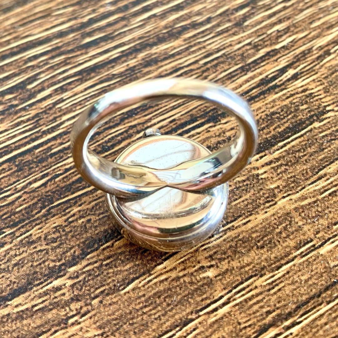 4℃・銀製リングウォッチ 指輪時計