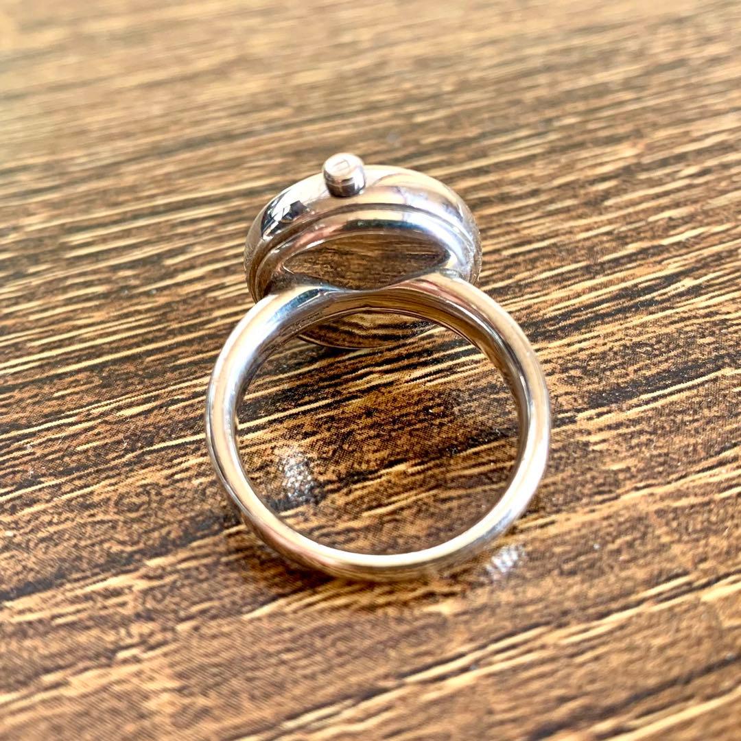 4℃・銀製リングウォッチ 指輪時計