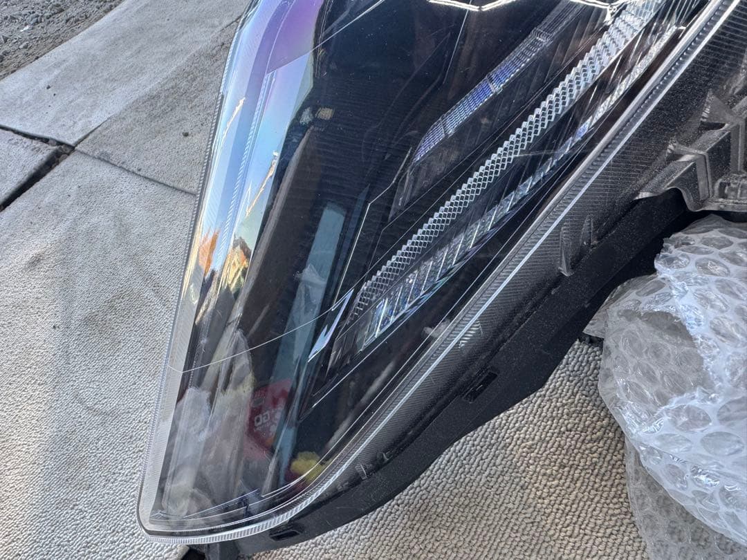 アルファード AGH30W 後期 純正 左右セット RH LED ブラック 2眼