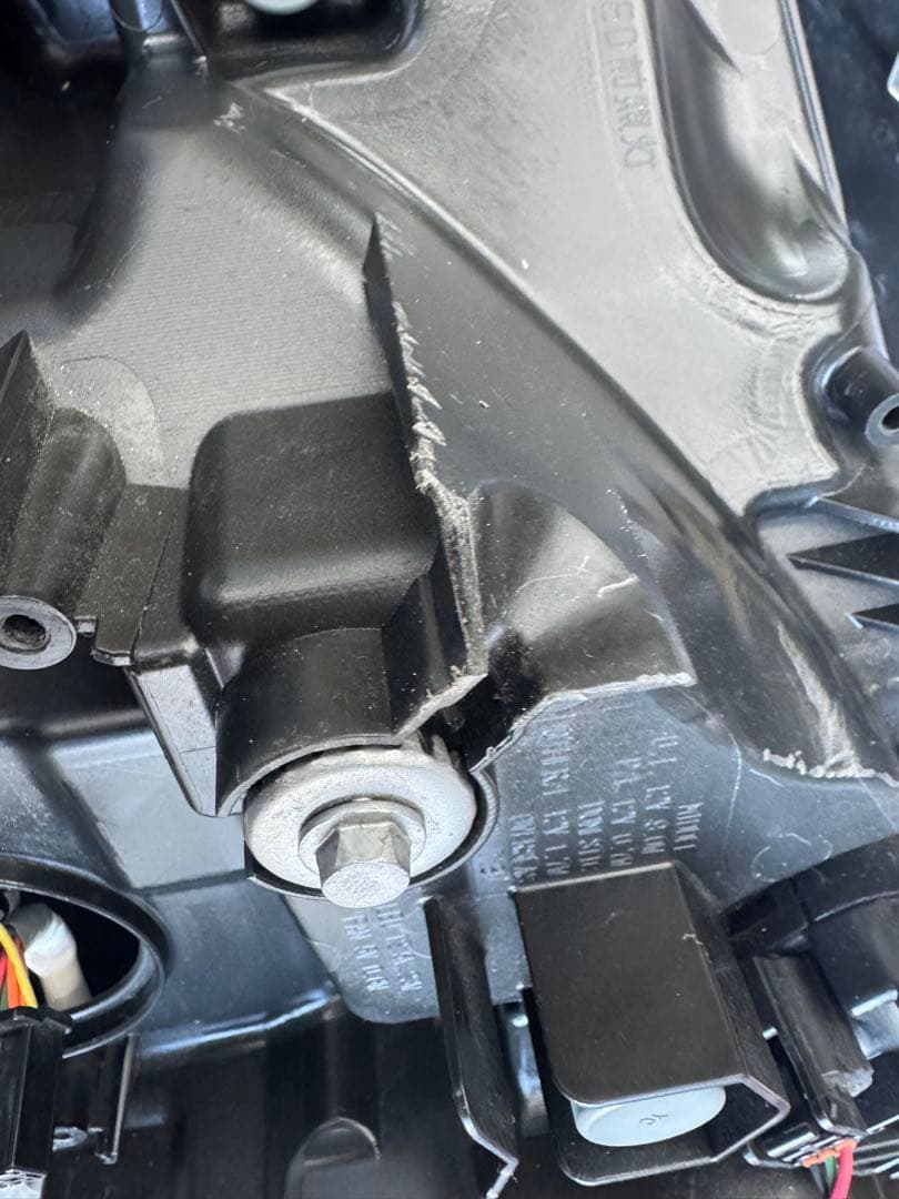 アルファード AGH30W 後期 純正 左右セット RH LED ブラック 2眼