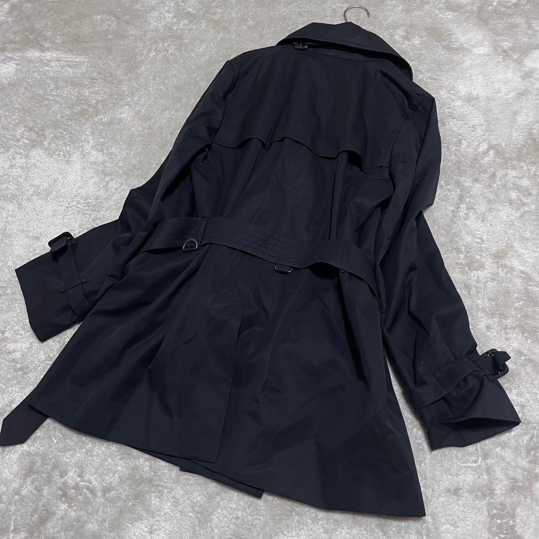 美品　バーバリーロンドン　コットン　ノバチェック　ショート　トレンチコート　44