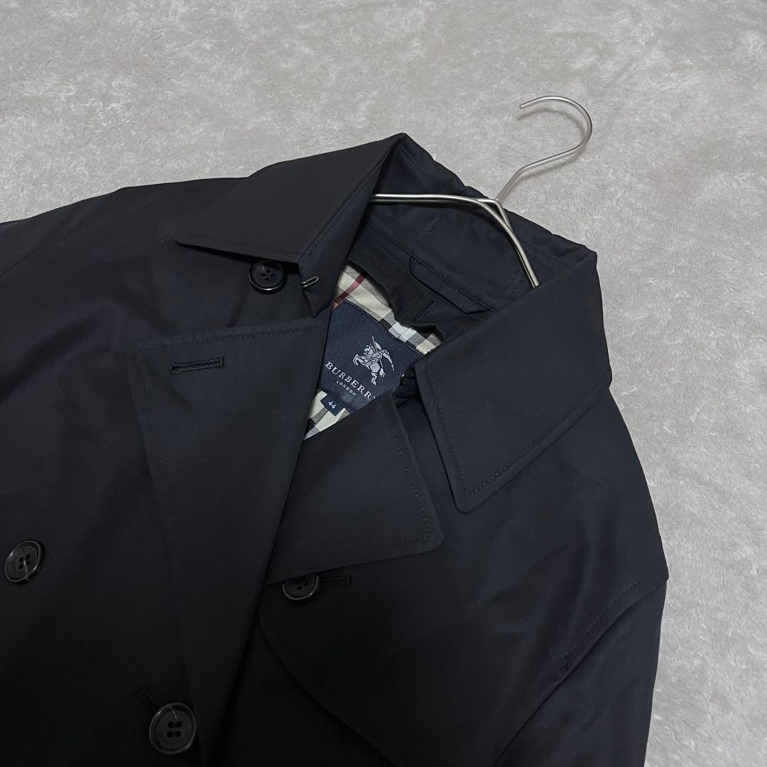 美品　バーバリーロンドン　コットン　ノバチェック　ショート　トレンチコート　44