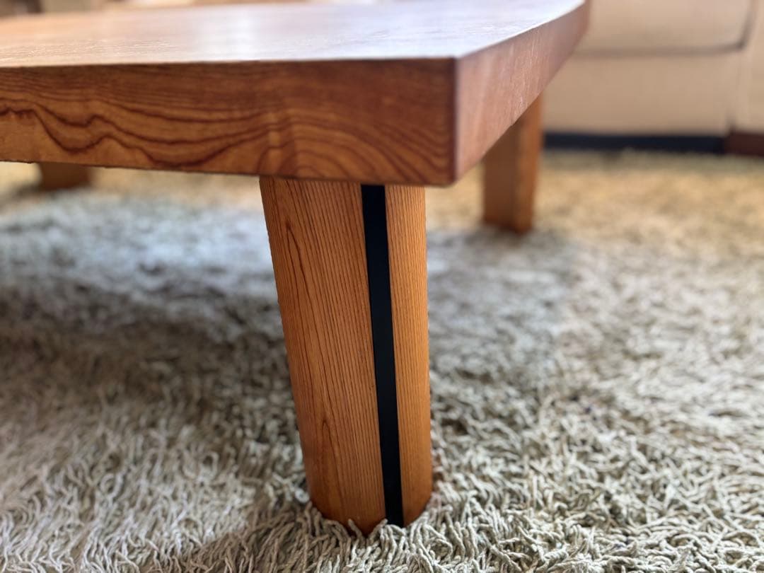 一枚板 栓の木 木製長方形センターテーブル