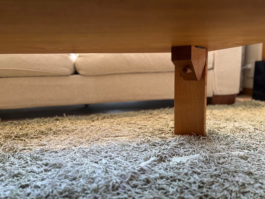 一枚板 栓の木 木製長方形センターテーブル