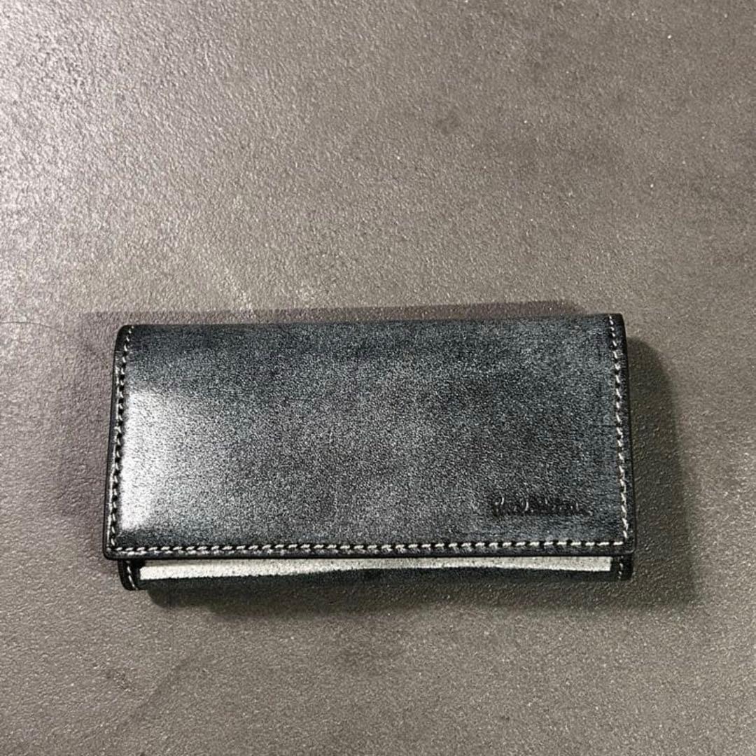 【新品・未使用】Paul Smith ワックスレザー キーケース ブラック