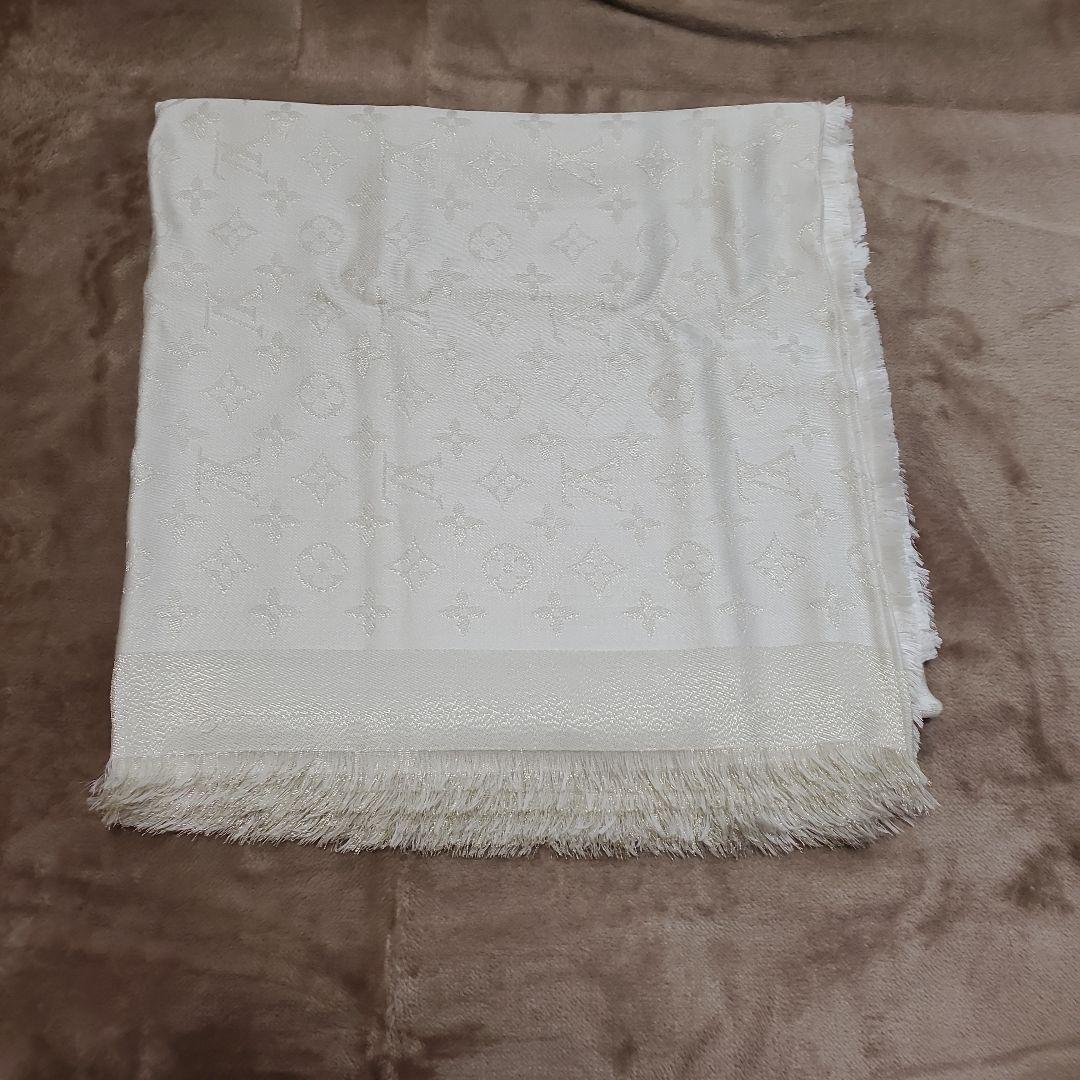 LOUIS VUITTON ホワイト マフラー