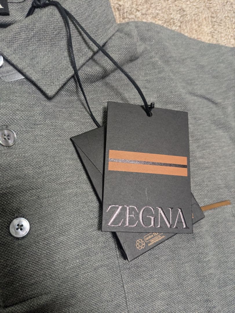 【新品未使用】Ermenegildo Zegna ポロシャツ 長袖　サイズ52R