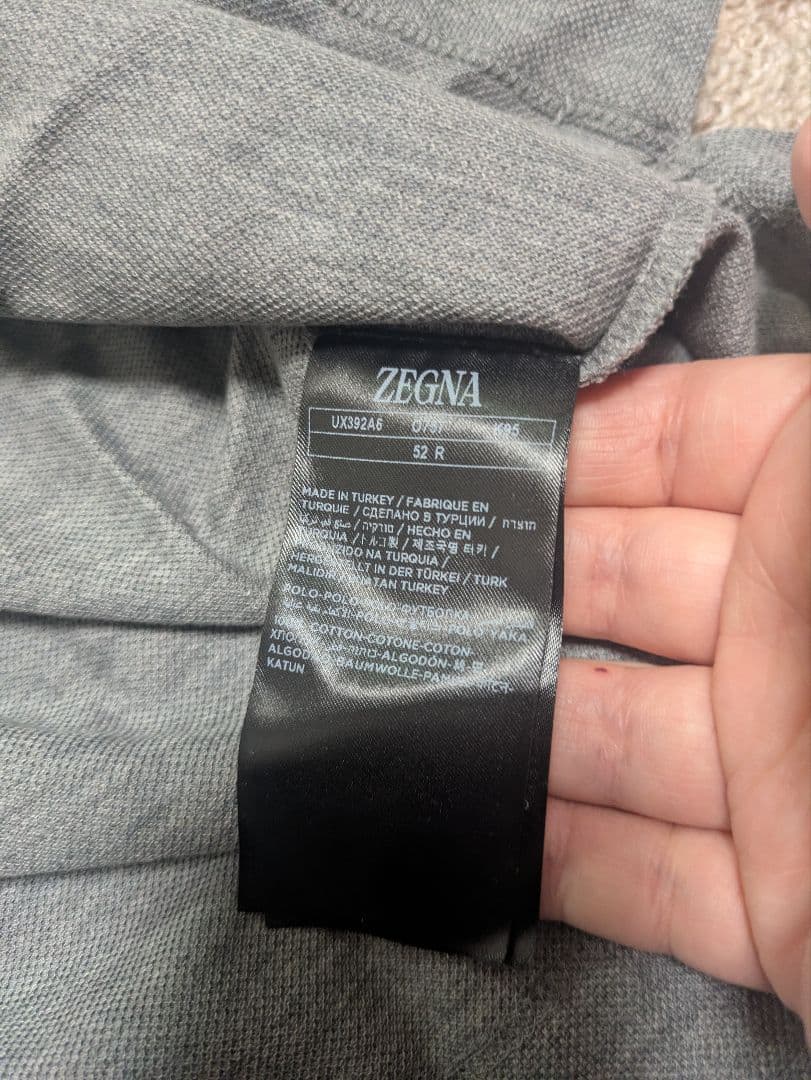 【新品未使用】Ermenegildo Zegna ポロシャツ 長袖　サイズ52R