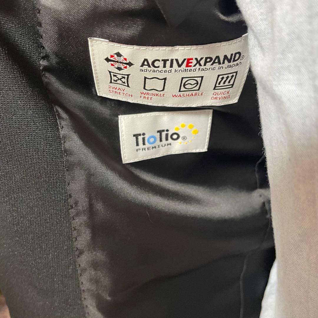 【完全新品未使用】スーツ パーソンズ 黒 YA4伸縮抜群ニット生地