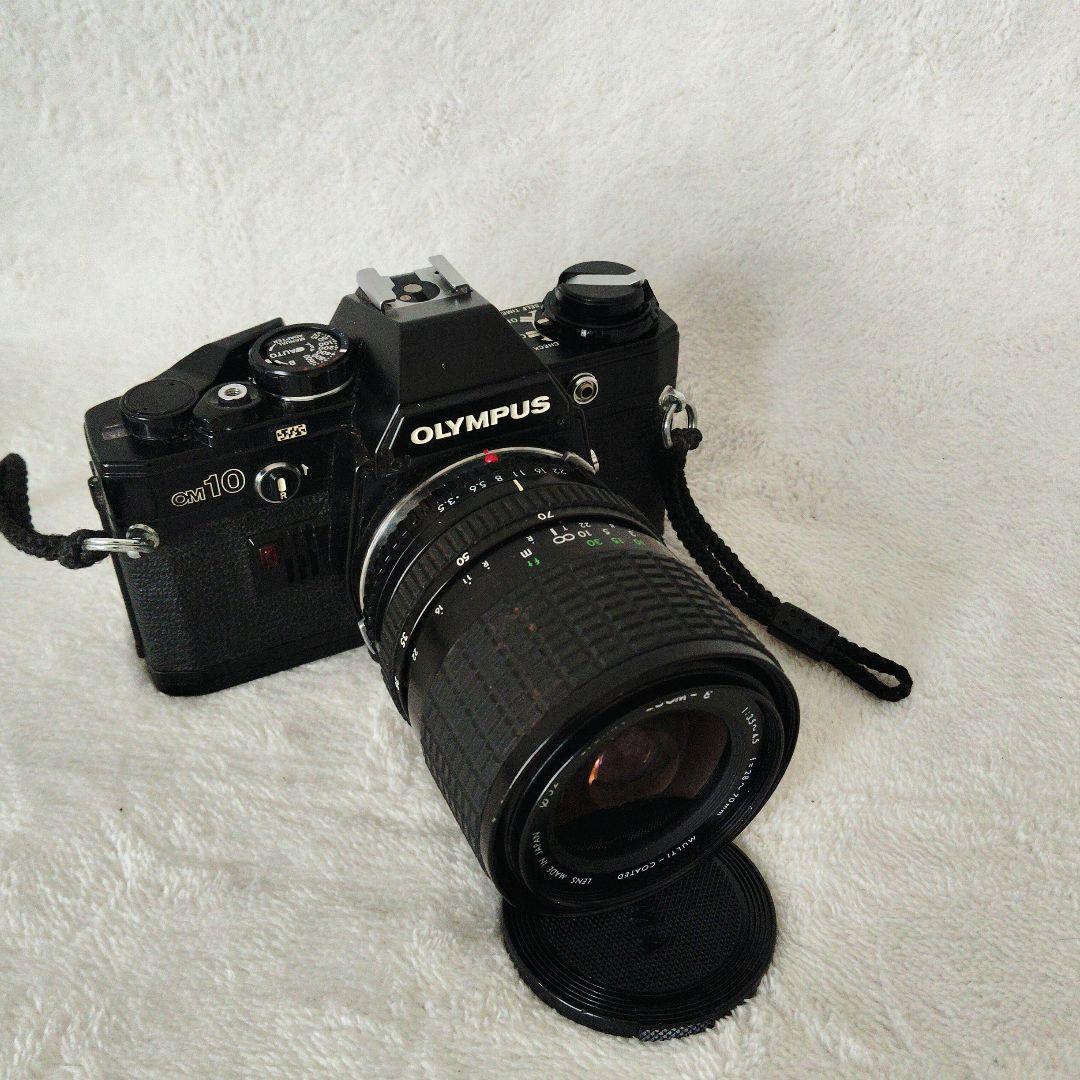 ■ボディ美品■OLYMPUS OM-10 ブラックボディフィルムカメラセット