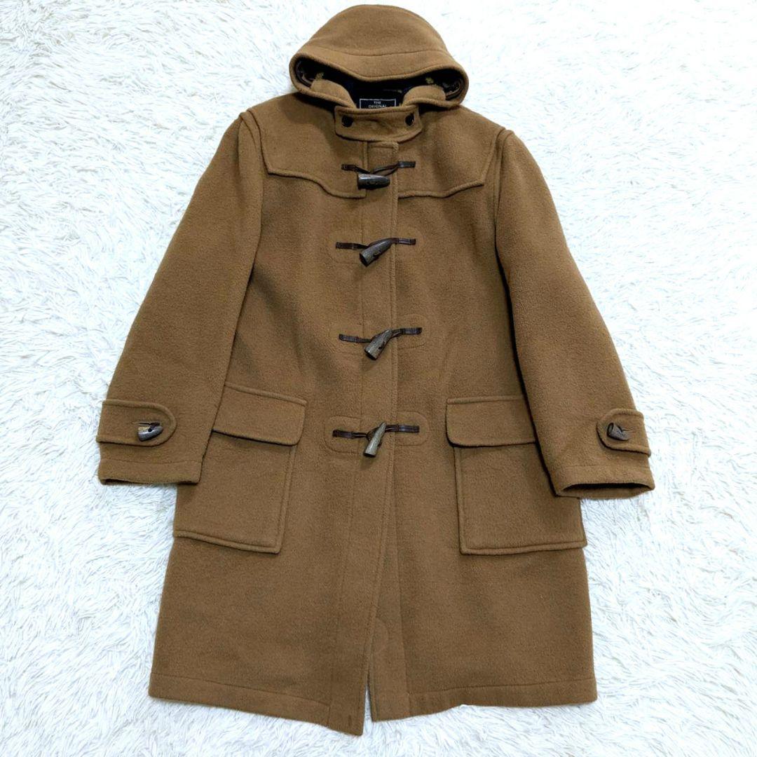 90s グローバーオール ダッフルコート チェック柄 キャメル 英国製 M