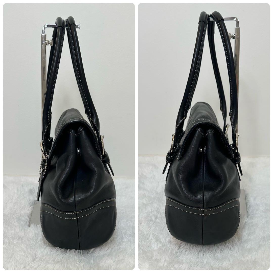 ✨希少✨COACH ソーホー ショルダーバック トート 黒 レザー y2k