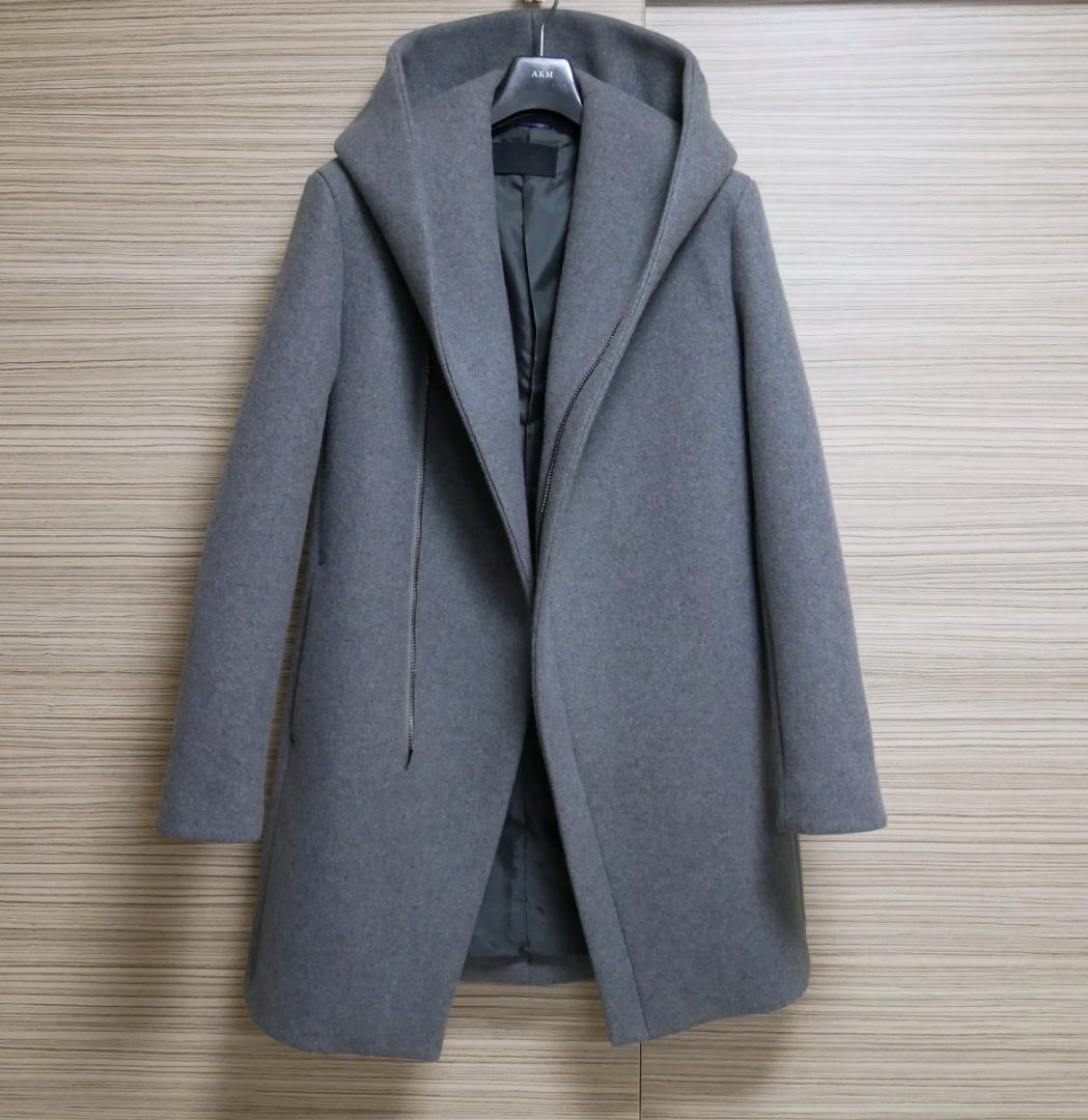 極美品☆定価14.3万円　ジュンハシモト カシミヤラップコート　サイズ３(M）