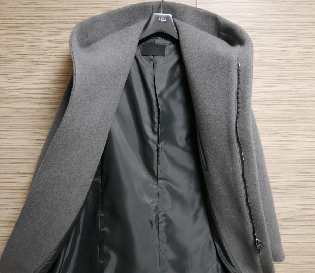 極美品☆定価14.3万円　ジュンハシモト カシミヤラップコート　サイズ３(M）