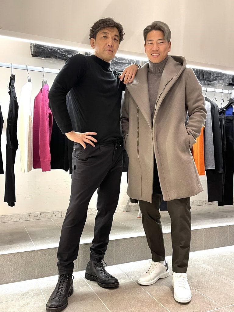 極美品☆定価14.3万円　ジュンハシモト カシミヤラップコート　サイズ３(M）