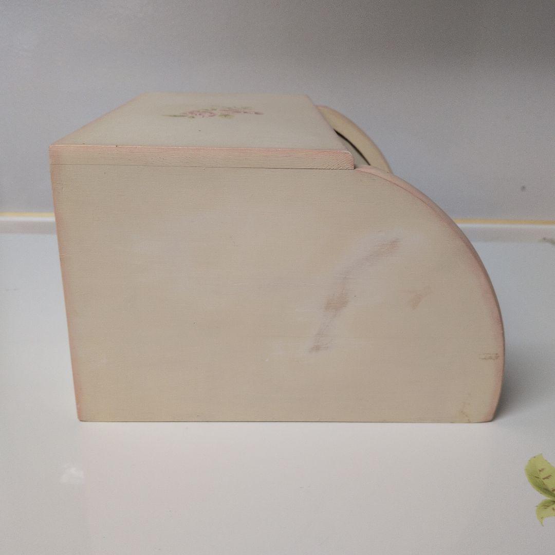 旧 imane ダイアナローズ 木製 ブレッド ボックス イマン