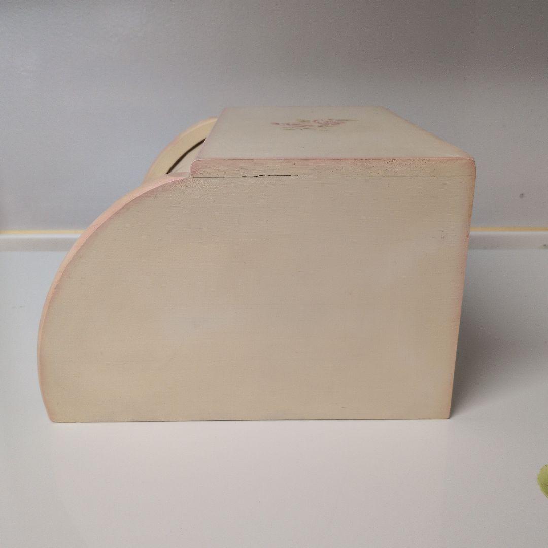 旧 imane ダイアナローズ 木製 ブレッド ボックス イマン