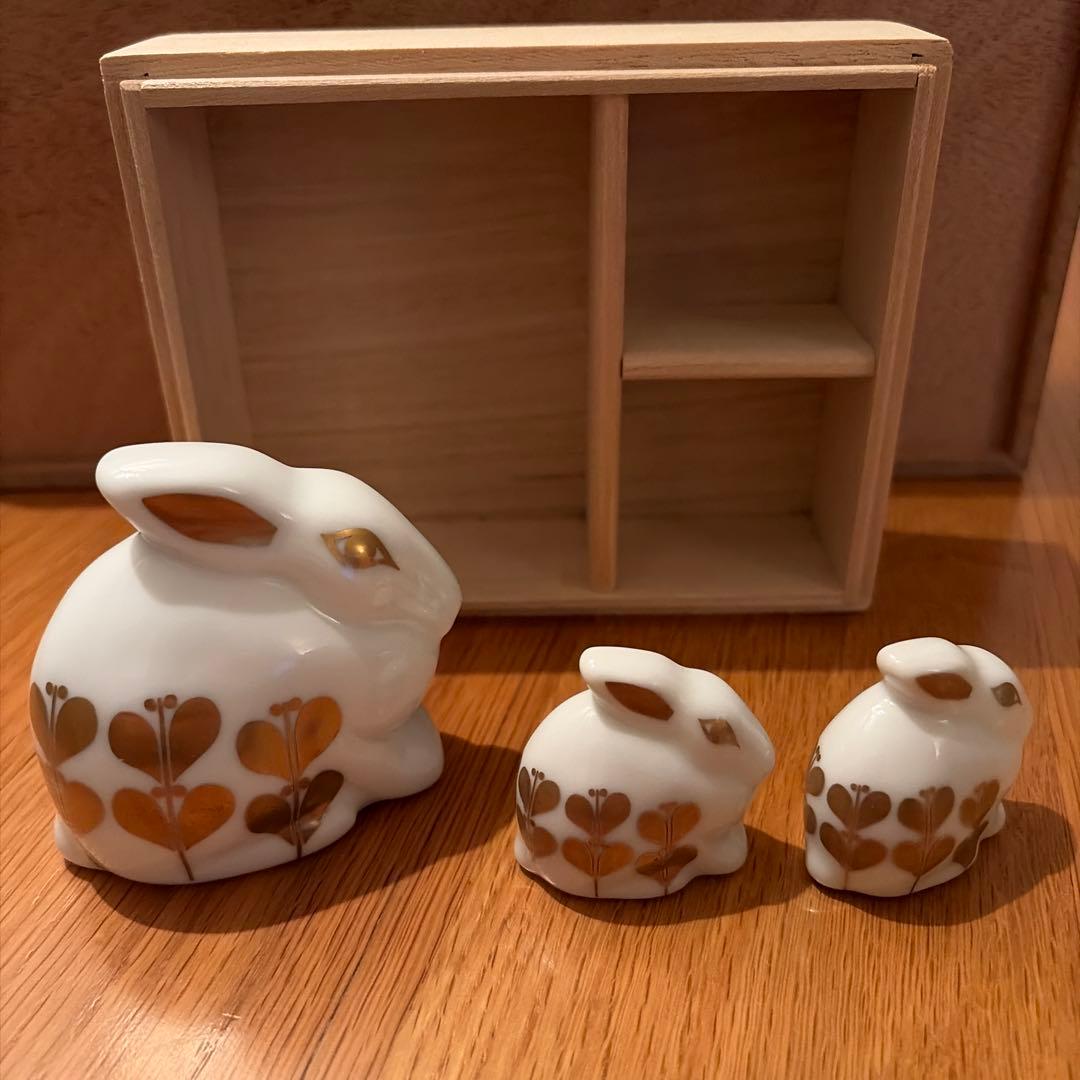 ✝*️様 リサラーソン　ひかりのうさぎおやこ