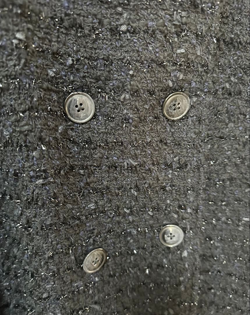 シーマリー cccmalie ツイード　ケープ　ジャケット　裾ファー