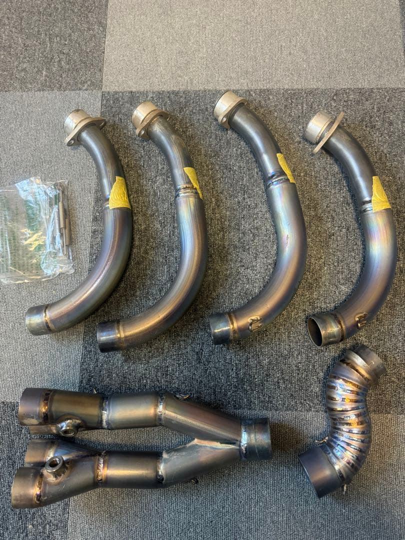 アサヒナレーシング　フルチタンストレートヘッダーパイプ　YZF-R6 BN6