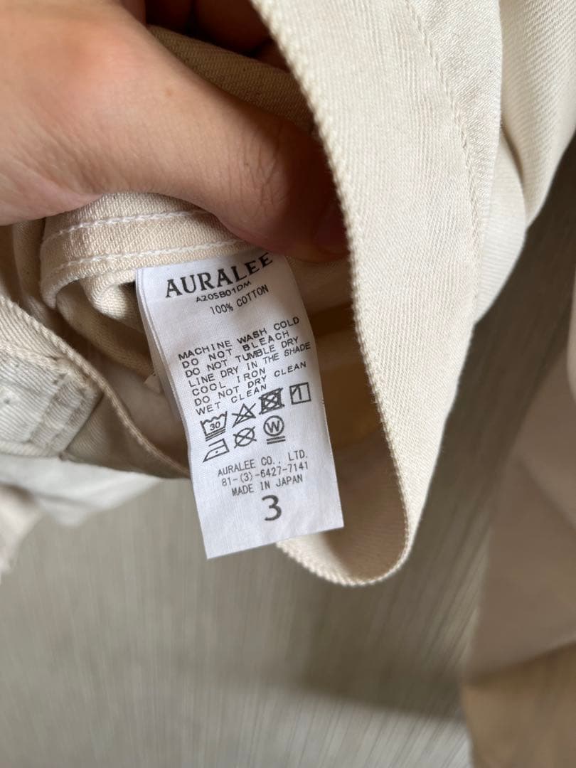 【AURALEE/オーラリー】HARD TWIST デニムブルゾン