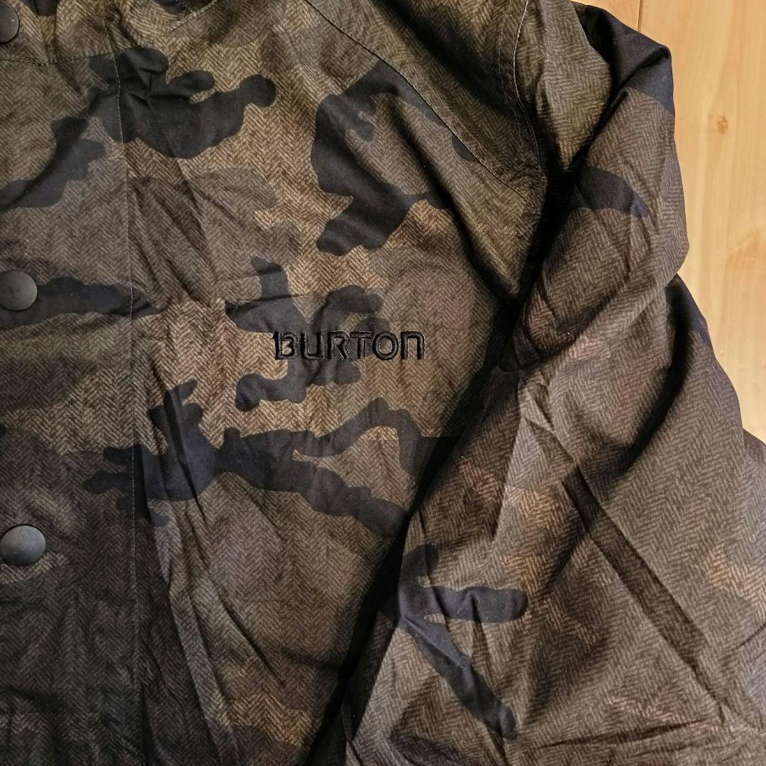 Burton 迷彩柄 スノーボードウェア Lサイズ上下セット