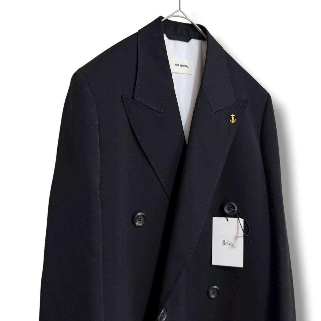 2025 タグ付属 新品同様 リラクス ウールギャバジン ダブルブレストコート